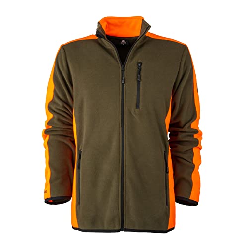 FORSBERG Fleecejacke Bjarkir, Farbe:dunkeloliv/orange, Größe:S von FORSBERG