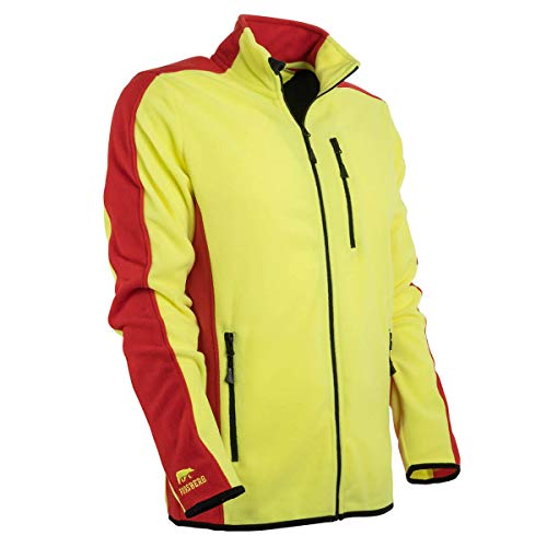 FORSBERG Fleecejacke Bjarkir, Farbe:gelb/rot, Größe:4XL von FORSBERG