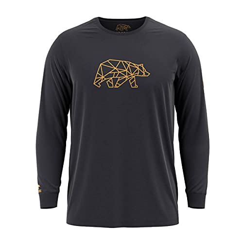 FORSBERG Langar II Longsleeve schwarz Langarm Shirt mit Brustlogo Bronze, Farbe:schwarz, Größe:3XL von FORSBERG