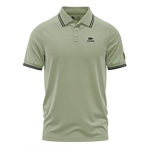 FORSBERG formstabiles Poloshirt, Farbe:blassgrün/schwarz, Größe:3XL von FORSBERG