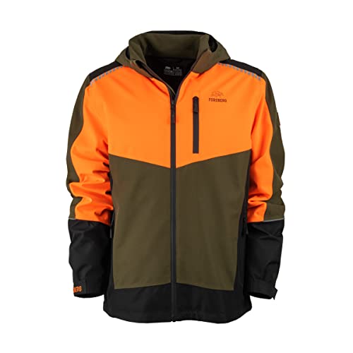 FORSBERG Softshelljacke SKOGAR Softshell Jacket Forst, Farbe:neonorange/darkoliv, Größe:L von FORSBERG