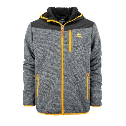 FORSBERG Strickfleecejacke Yulgran II mit dickem funktionellem Winterfutter, Farbe:anthrazit/bronze, Größe:4XL von FORSBERG
