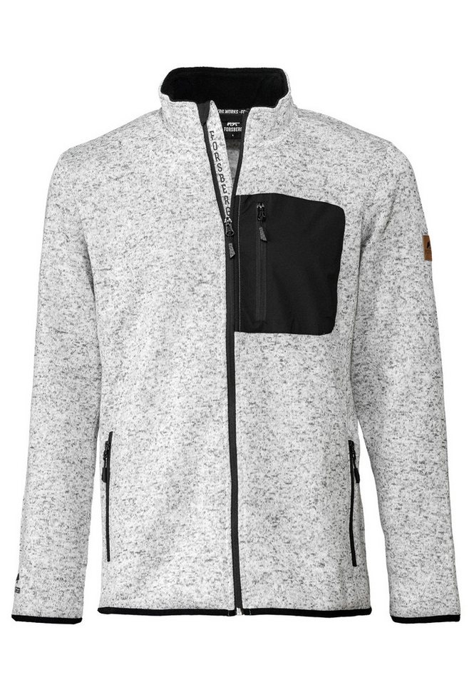 FORSBERG Strickjacke warme Strickjacke mit Brusttasche von FORSBERG