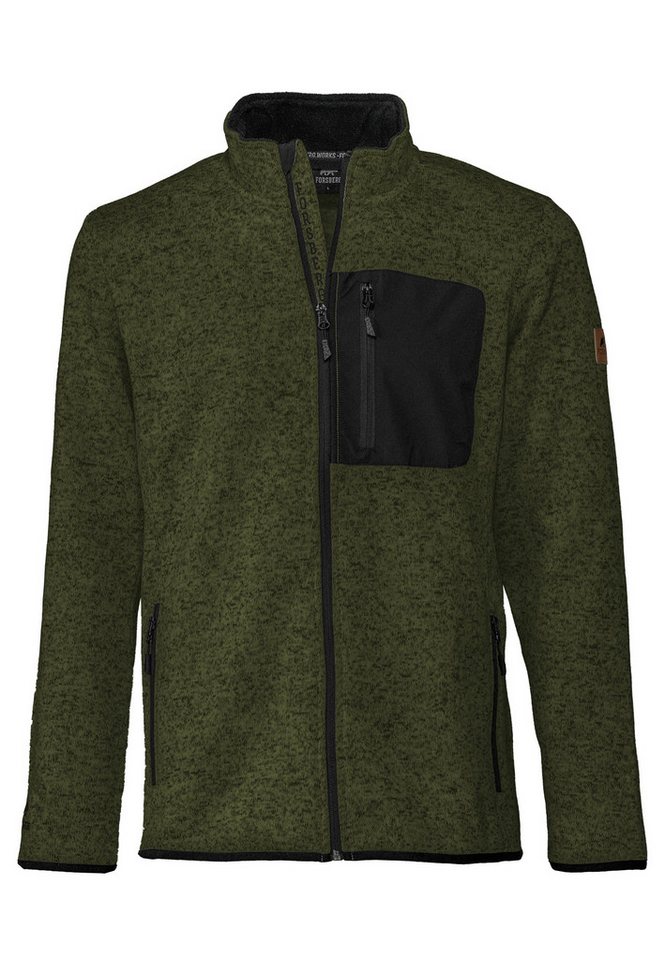 FORSBERG Strickjacke warme Strickjacke mit Brusttasche von FORSBERG
