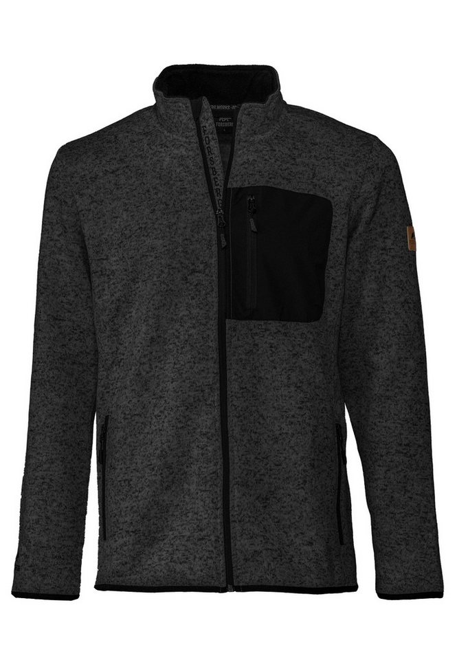FORSBERG Strickjacke warme Strickjacke mit Brusttasche von FORSBERG