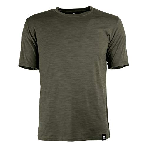 FORSBERG Svettson Funktionsshirt Funktionelles T-Shirt Arbeitsshirt Kurzarm sehr geruchshemmend atmungsaktiv bequem robust, Farbe:Oliv, Größe:S von FORSBERG