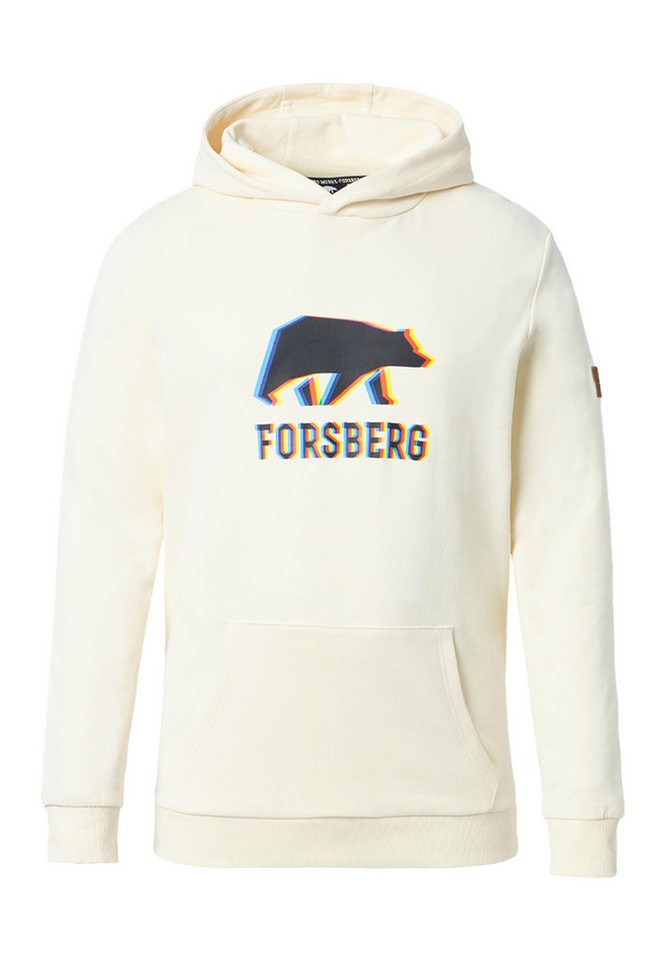 FORSBERG Sweatshirt Hoodie mit schwarzem Anaglyph-Logo von FORSBERG