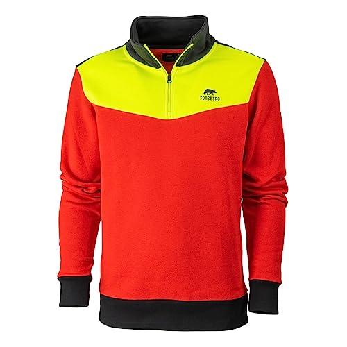 FORSBERG Sweatshirt Jordskar, Farbe:Neongelb/rot, Größe:XL von FORSBERG