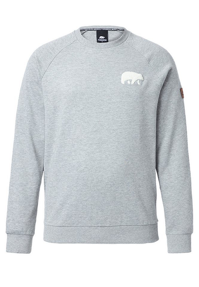FORSBERG Sweatshirt mit Frottee Logo von FORSBERG