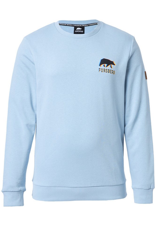 FORSBERG Sweatshirt mit kleinem Anaglyph-Logo von FORSBERG