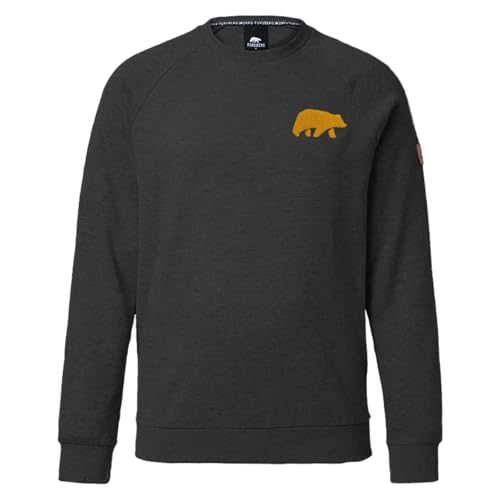 FORSBERG Sweatshirt mit Frottee Logo hoher hochwertig robust bequem Gute Passform, Farbe:anthrazit, Größe:S von FORSBERG