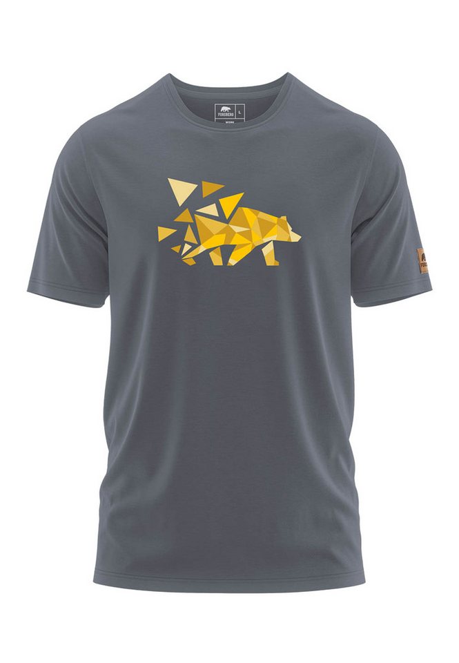 FORSBERG T-Shirt Mikkelson T-Shirt mit Polygonbär von FORSBERG