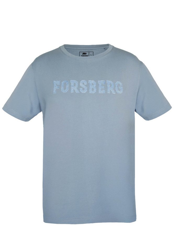 FORSBERG T-Shirt T-Shirt mit Denim-Schriftzug FORSBERG T-Shirt T-Shirt mit Denim-Schriftzug von FORSBERG