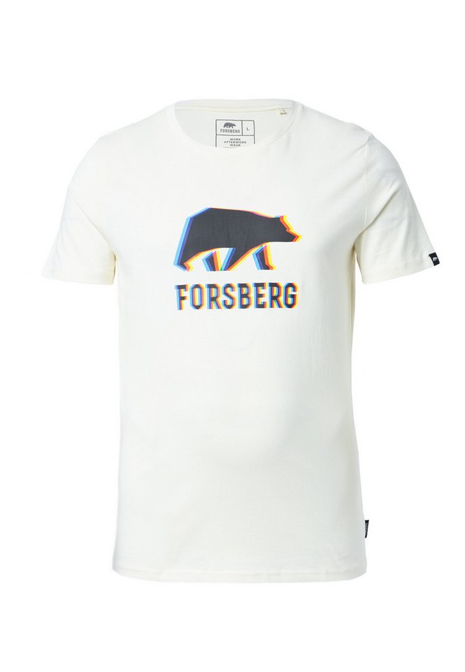 FORSBERG T-Shirt mit schwarzem Anaglyph-Logo von FORSBERG