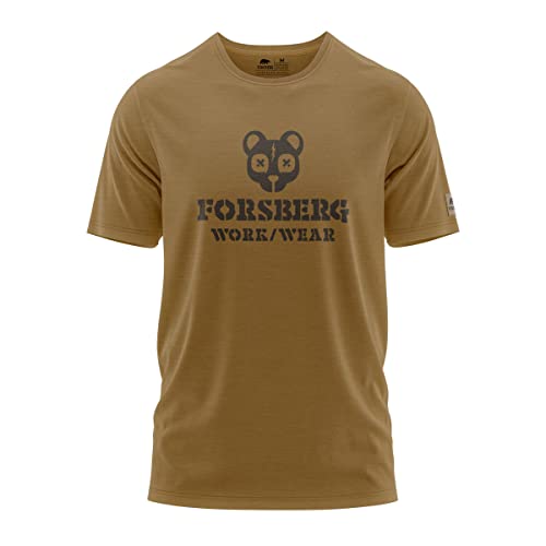 FORSBERG T-Shirt mit Brustlogo Björnarson, Farbe:Bronze/schwarz, Größe:S von FORSBERG