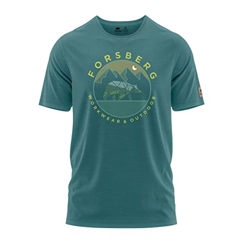FORSBERG T-Shirt mit Brustlogo Gruvarson II, Farbe:Emerald/grün, Größe:3XL von FORSBERG