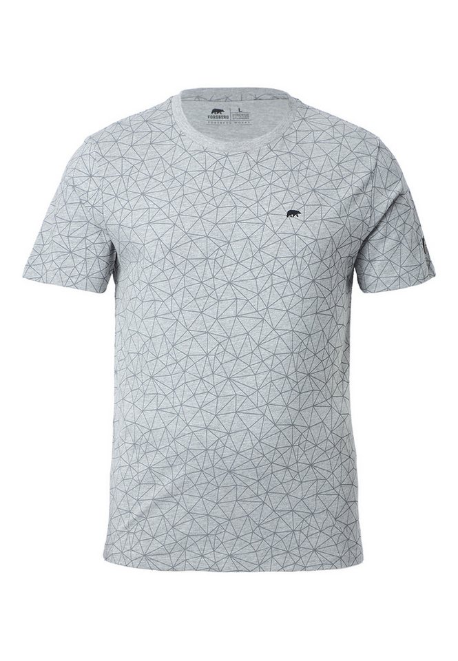 FORSBERG T-Shirt mit Polygonmuster von FORSBERG