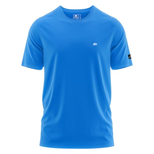 FORSBERG T-Shirt mit kleinem Gummi-Patch, Farbe:Kornblau, Größe:4XL von FORSBERG