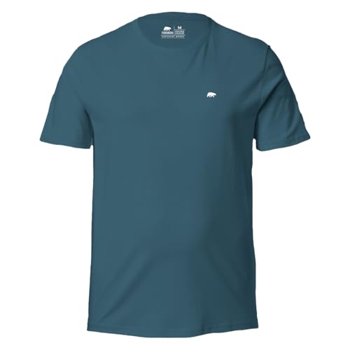 FORSBERG T-Shirt mit kleinem Gummi-Patch, Farbe:blau, Größe:M von FORSBERG