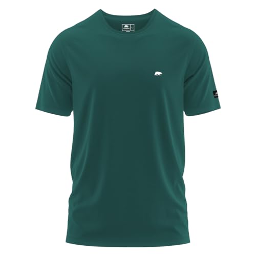 FORSBERG T-Shirt mit kleinem Gummi-Patch, Farbe:dunkelgrün, Größe:XL von FORSBERG