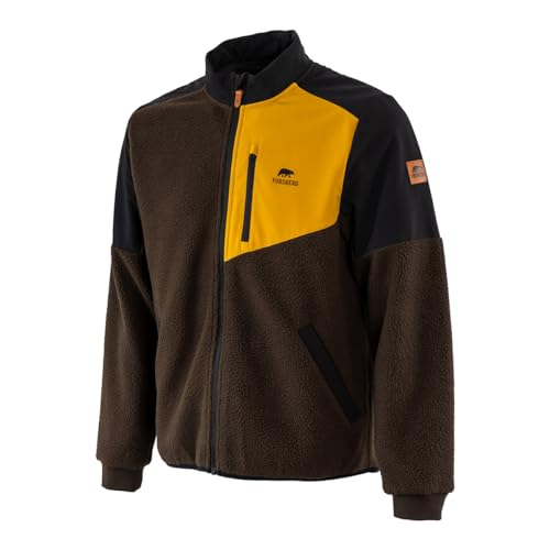 FORSBERG Teddyfleecejacke Lurvik, Farbe:Dunkelbraun/Bronze, Größe:M von FORSBERG
