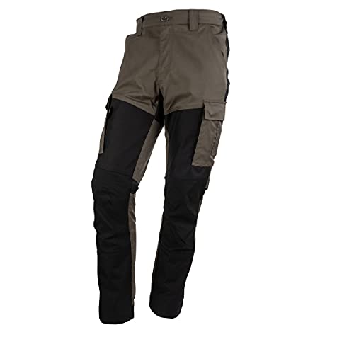 FORSBERG Vildmark robuste Outdoorhose Trekkinghose Arbeitshose aus bi-elastischem Gewebe, Ballistic Cordura®, Ultra widerstandsfähig, Farbe:Oliv, Größe:48 von FORSBERG