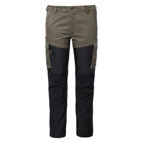 FORSBERG Vildmark robuste Outdoorhose Trekkinghose Arbeitshose aus bi-elastischem Gewebe, Ballistic Cordura®, Ultra widerstandsfähig, Farbe:Oliv, Größe:52 von FORSBERG