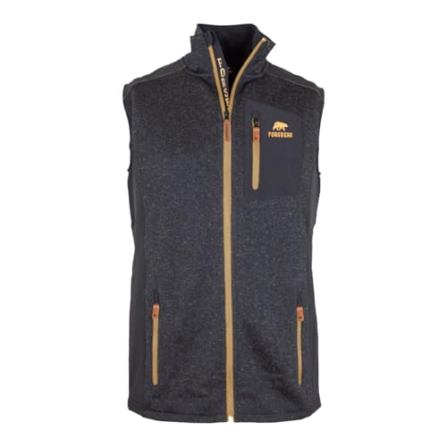 FORSBERG Weste, Strickweste, Outdoor-Weste, Strickfleece, warm, funktional für Freizeit und Beruf, Farbe:anthrazit, Größe:S von FORSBERG