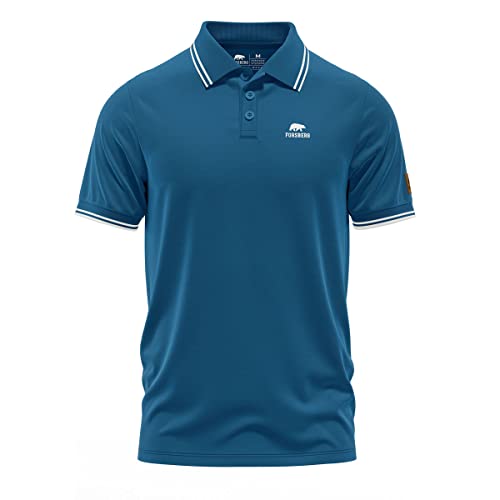 FORSBERG formstabiles Poloshirt, Farbe:Petrol/Weiss, Größe:4XL von FORSBERG