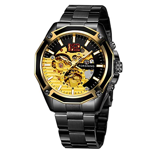 FORSINING Herren-Armbanduhr luxuriös berühmte Top-Marke automatische Armbanduhr wasserdicht Skelett mechanische Armbanduhr von FORSINING