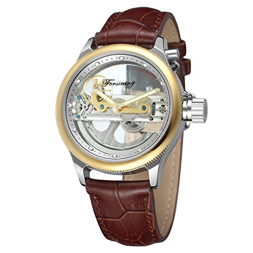 FORSINING Men's Automatic Movement Stainless Steel Bracelet Skeleton Watch with Analog FSG9418M4S1 FORSINING Men's Automatic Movement Stainless Steel Bracelet Skeleton Watch with Analog FSG9418M4S1 von FORSINING