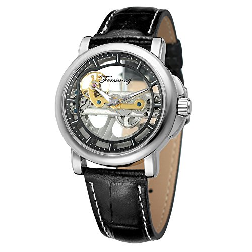 FORSINING Men's Brand Automatic Mechanical Leather Strap Skeleton Analog Display Watch FSG9418M3S4 FORSINING Men's Brand Automatic Mechanical Leather Strap Skeleton Analog Display Watch FSG9418M3S4 von FORSINING