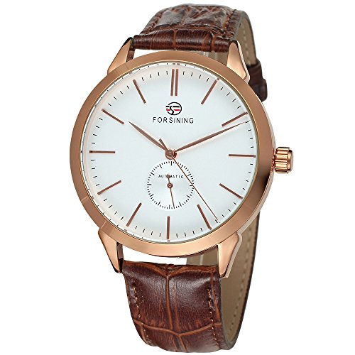 FORSINING Men's Casual Automatic Self-Wind Analogue Dial Leather Strap Watch FSG8083M3R1 FORSINING Men's Casual Automatic Self-Wind Analogue Dial Leather Strap Watch FSG8083M3R1 von FORSINING