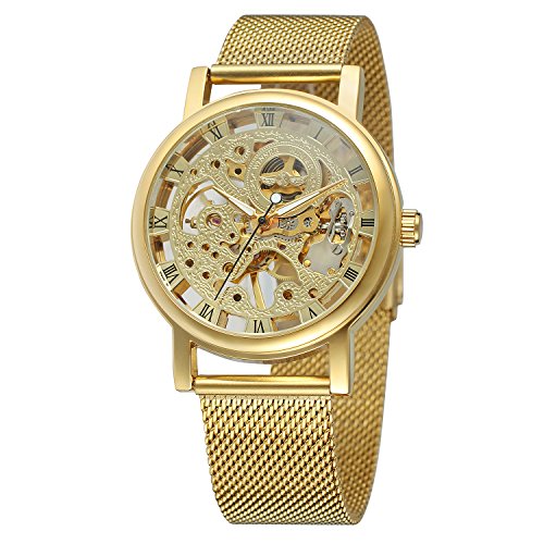 FORSINING Men's Skeleton Mechanical Hand-Wind Stainless Steel Bracelet Analog Watch WRG8005M4G4 FORSINING Men's Skeleton Mechanical Hand-Wind Stainless Steel Bracelet Analog Watch WRG8005M4G4 von FORSINING