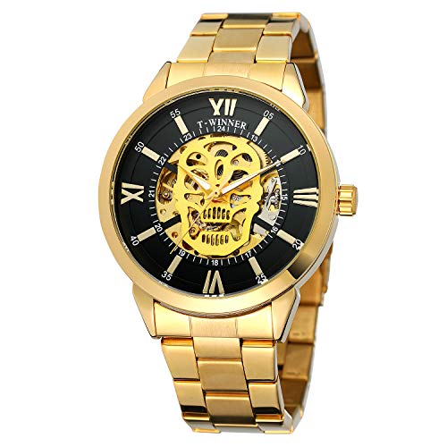FORSINING Men's Collection Analog Skeleton Dial Automatic Stainless Steel Bracelet Watch WRG8141M4G2 von FORSINING