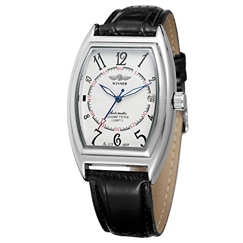FORSINING Men's Stylish Automatic Self-Wind Leather Strap Watch with Analog Display WRG8143M3S2 FORSINING Men's Stylish Automatic Self-Wind Leather Strap Watch with Analog Display WRG8143M3S2 von FORSINING