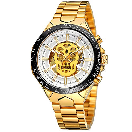 FORSINING Men's Unique Clear Stones Dial Automatic Analogue Stainless Steel Bracelet Watch FSG8174M4T3 von FORSINING