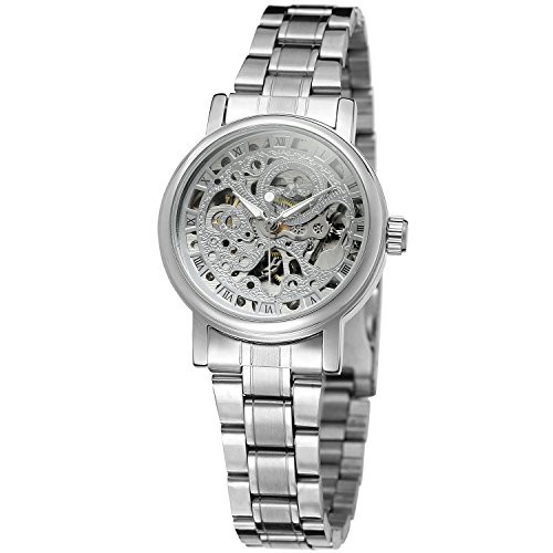 Forsining Damen Uhr Analog Automatik mit Edelstahl Armband Forsining Damen Uhr Analog Automatik mit Edelstahl Armband von FORSINING