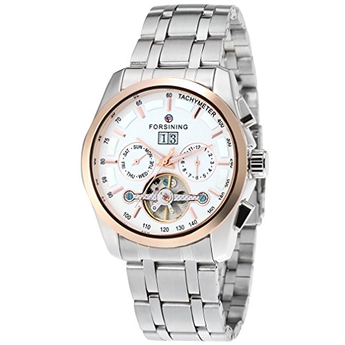 FORSINING Men's Automatic Stainless Steel Analogue Tourbillon Wristwatch FSG9404M4T2 FORSINING Men's Automatic Stainless Steel Analogue Tourbillon Wristwatch FSG9404M4T2 von FORSINING