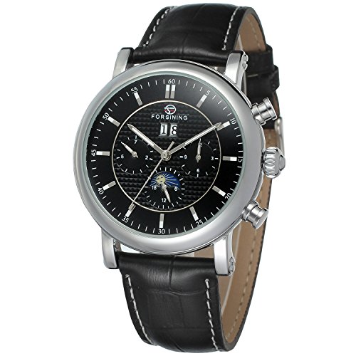 FORSINING Men's Business Automatic Calendar Moon Phase Wrist Watch FSG553M3S2 FORSINING Men's Business Automatic Calendar Moon Phase Wrist Watch FSG553M3S2 von FORSINING