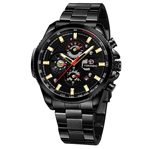 FORSINING Men's Chronograph Analog Automatic Movement Watch with Stainless Steel Bracelet FSG6909M4T2 FORSINING Men's Chronograph Analog Automatic Movement Watch with Stainless Steel Bracelet FSG6909M4T2 von FORSINING