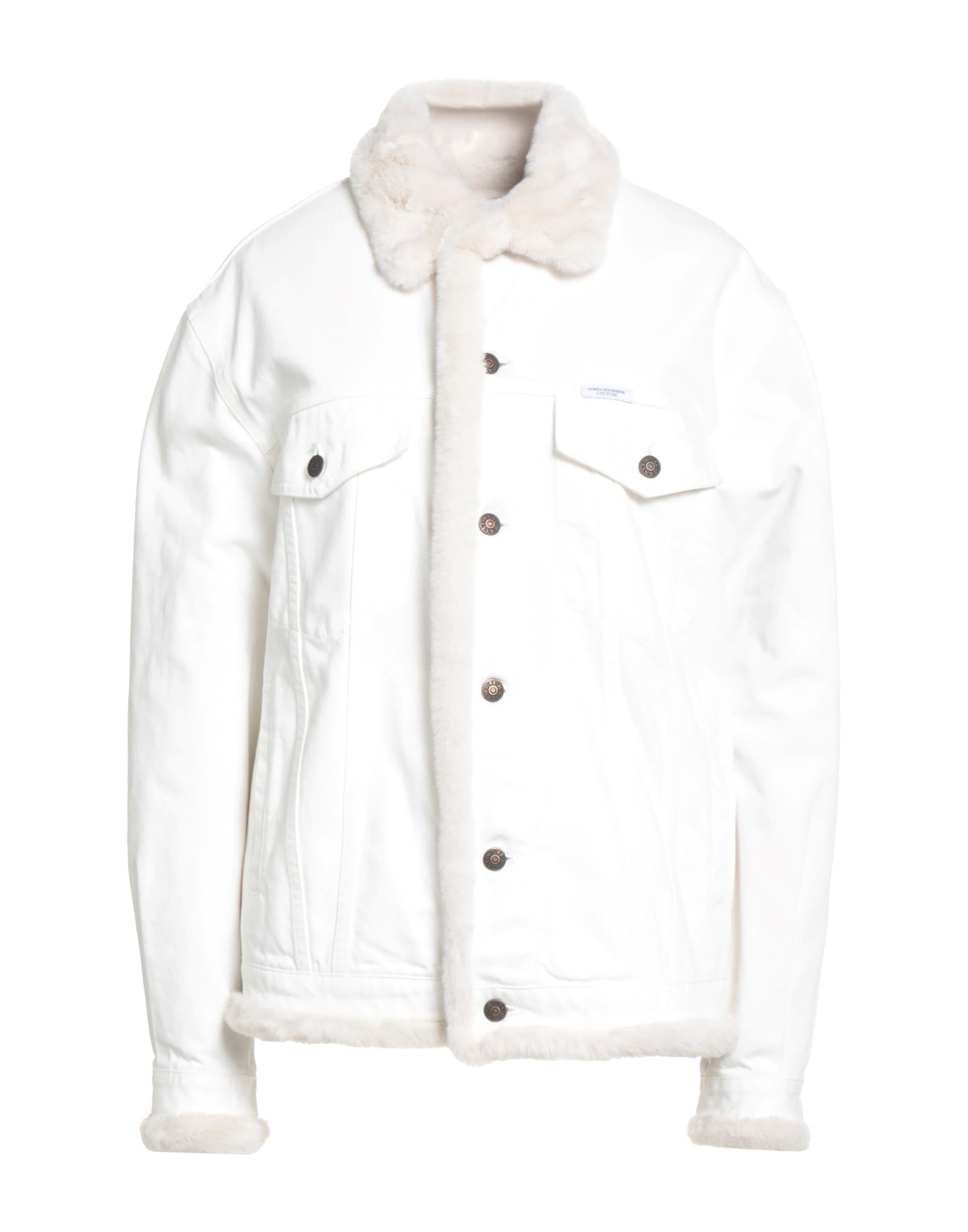 FORTE DEI MARMI COUTURE Jeansjacke/-mantel Damen Off white FORTE DEI MARMI COUTURE Jeansjacke/-mantel Damen Off white von FORTE DEI MARMI COUTURE