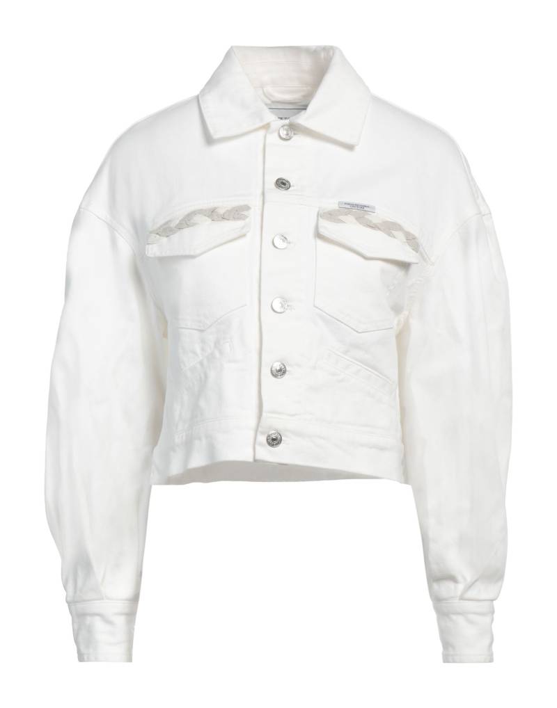 FORTE DEI MARMI COUTURE Jeansjacke/-mantel Damen Weiß von FORTE DEI MARMI COUTURE