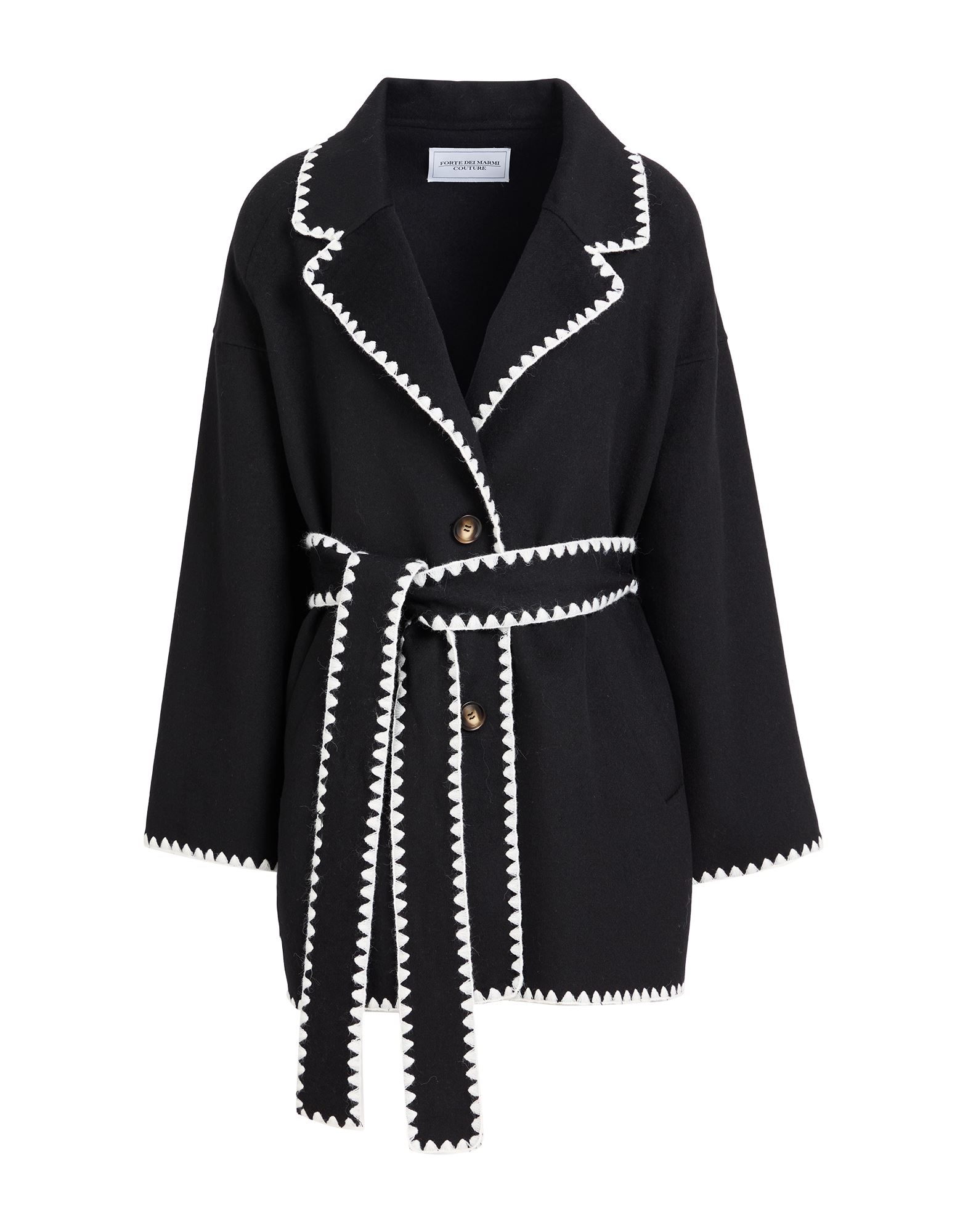 FORTE DEI MARMI COUTURE Mantel Damen Schwarz FORTE DEI MARMI COUTURE Mantel Damen Schwarz von FORTE DEI MARMI COUTURE
