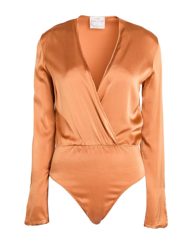 FORTE_FORTE Bodysuit Damen Kamel von FORTE_FORTE
