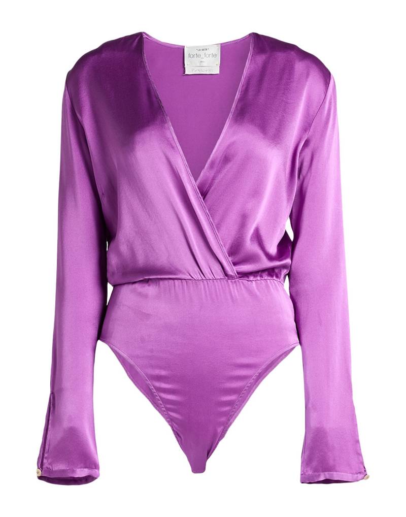 FORTE_FORTE Bodysuit Damen Violett von FORTE_FORTE