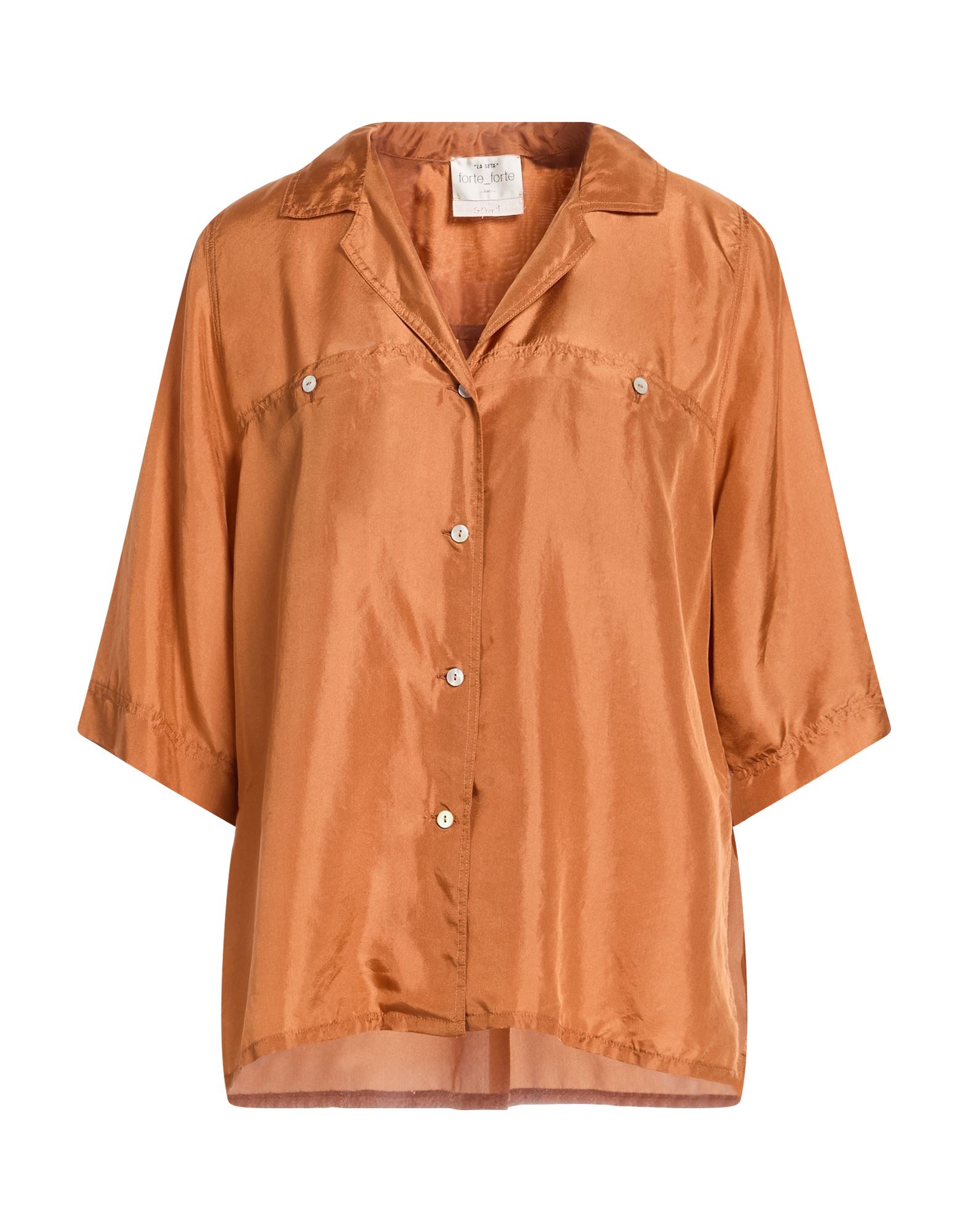 FORTE_FORTE Hemd Damen Braun von FORTE_FORTE