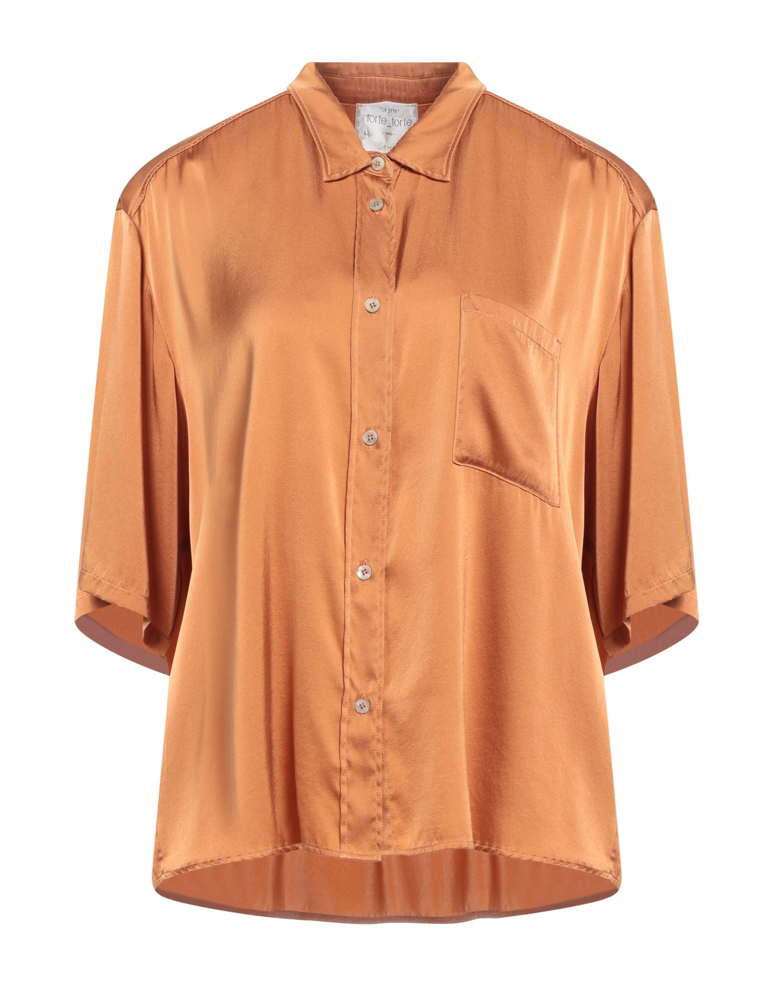 FORTE_FORTE Hemd Damen Mandarine FORTE_FORTE Hemd Damen Mandarine von FORTE_FORTE