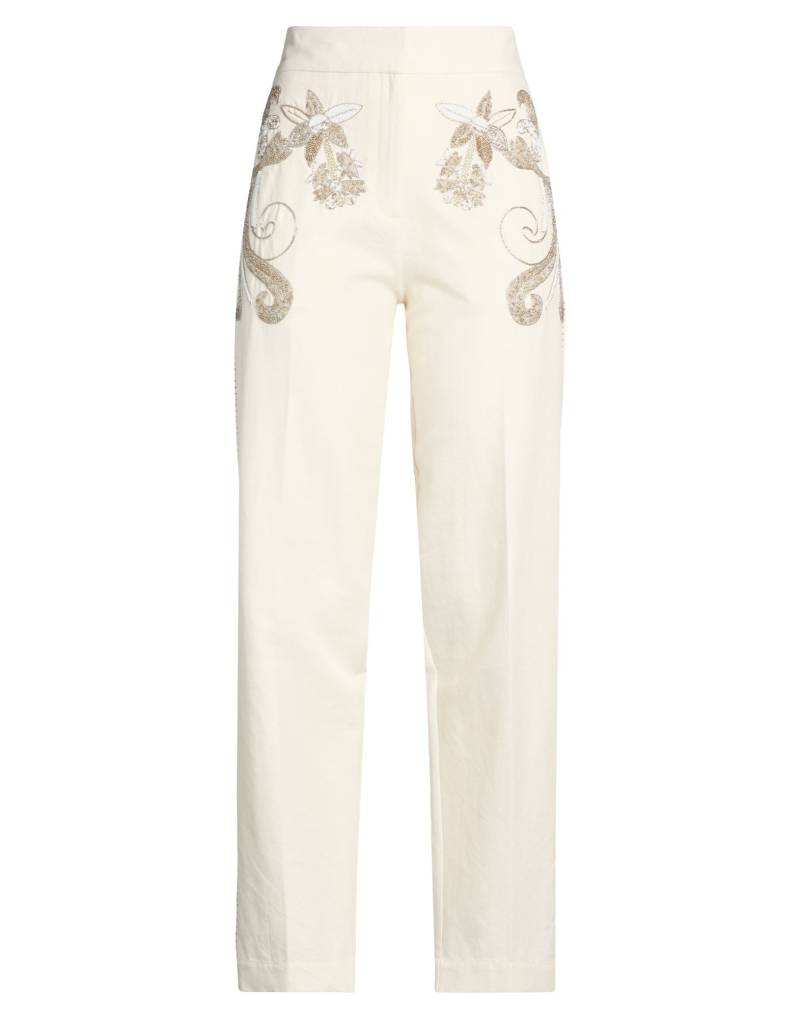 FORTE_FORTE Hose Damen Elfenbein von FORTE_FORTE