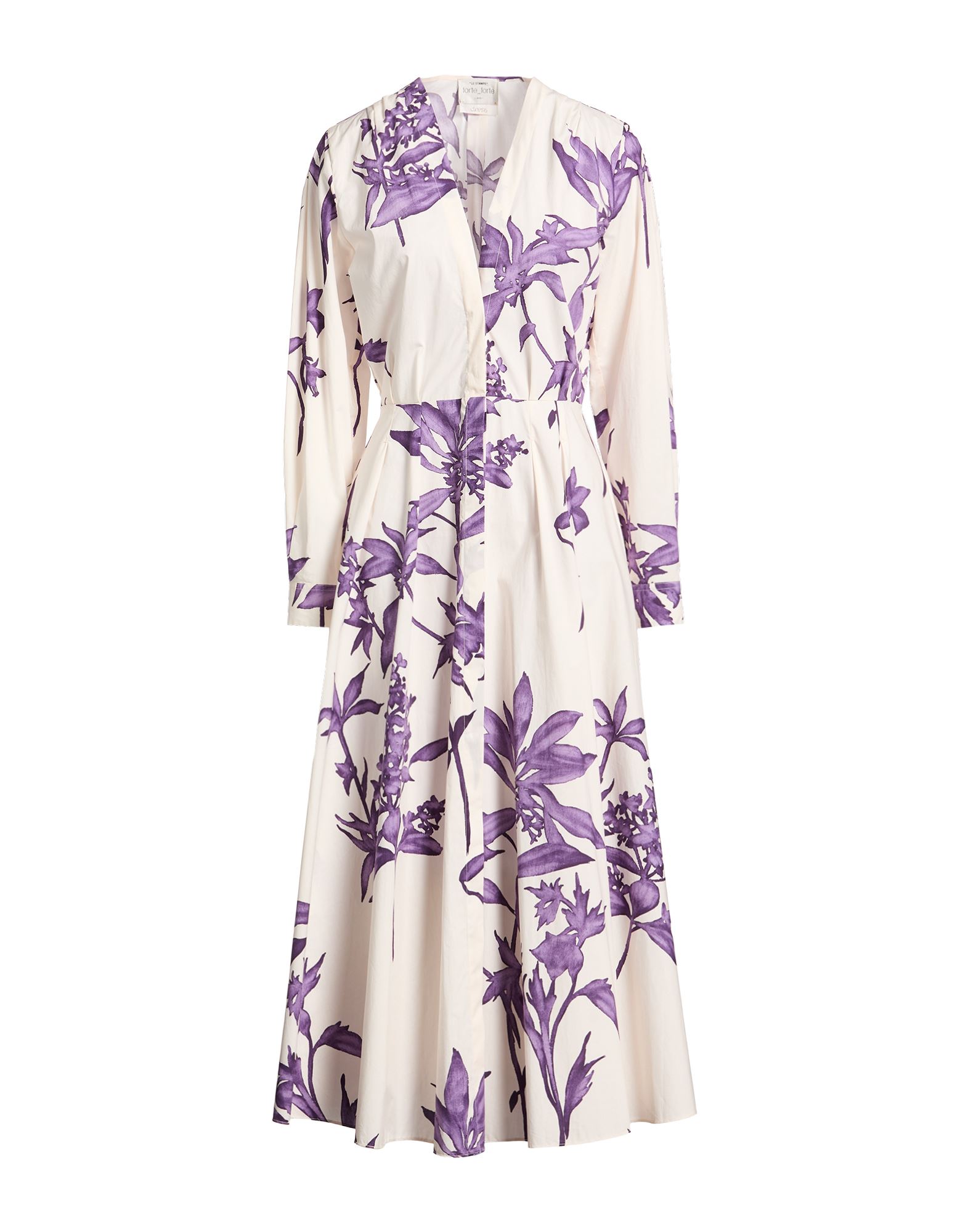 FORTE_FORTE Midi-kleid Damen Cremeweiß von FORTE_FORTE